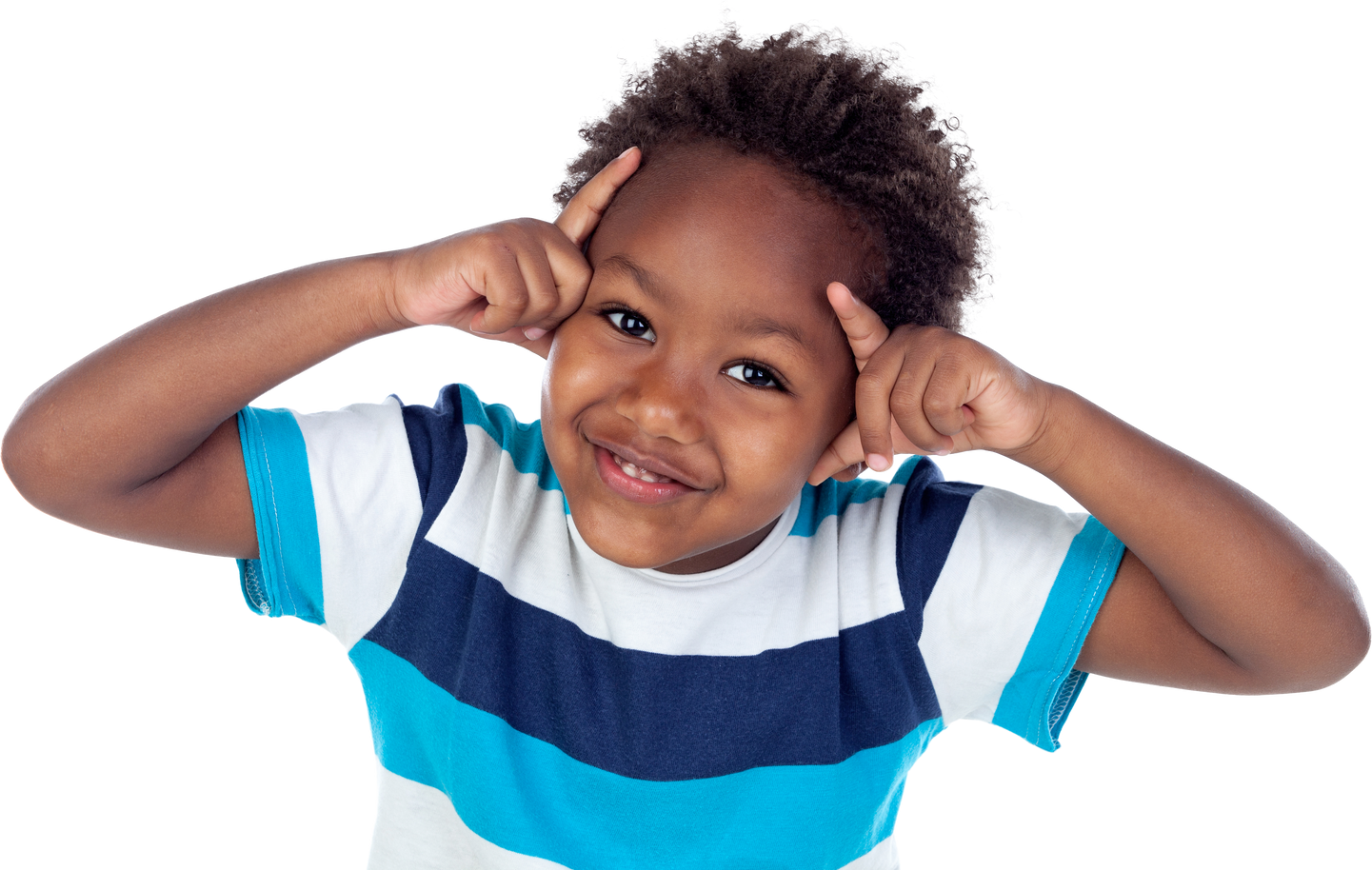 Adorable Afroamerican Child Thinking