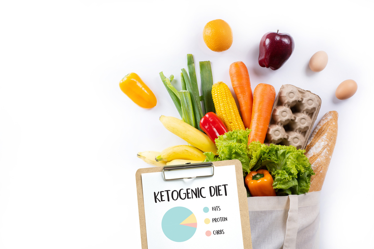 Ketogenic diet  Organic grocery vegetables Healthy low carbs